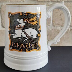 White Hart Stein Enoch Wedgwood Ye Olde Inn Large Mug Brewery Tankard Ren Faire